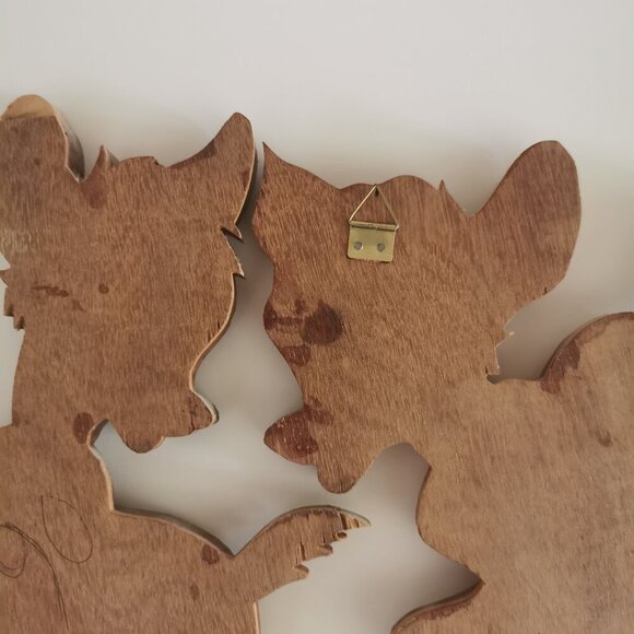 Vintage Disney Bambi Intarsia Wood Wall Hanging Handcrafted Faline Deer 12" H - Picture 8 of 12